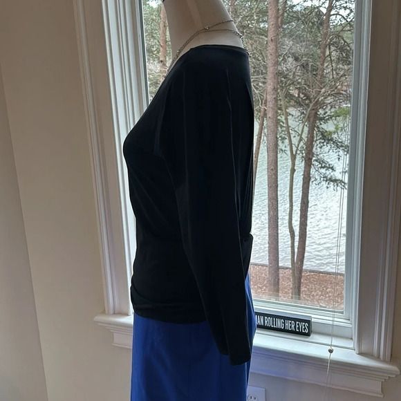 NWOT J Crew Black Knotted (back) Top, Size Small - Picture 3 of 6